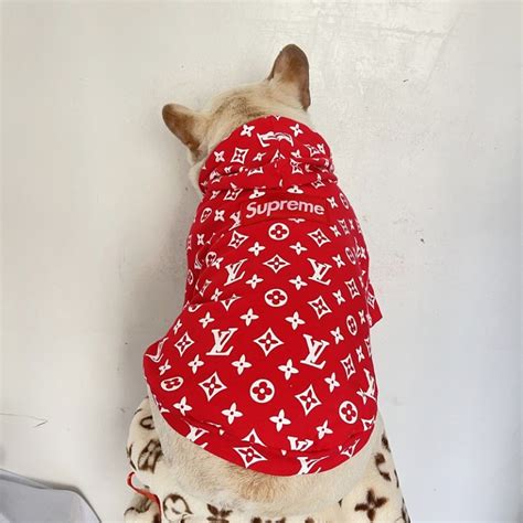 supreme louis vuitton dog bandana|louis vuitton sweatpants.